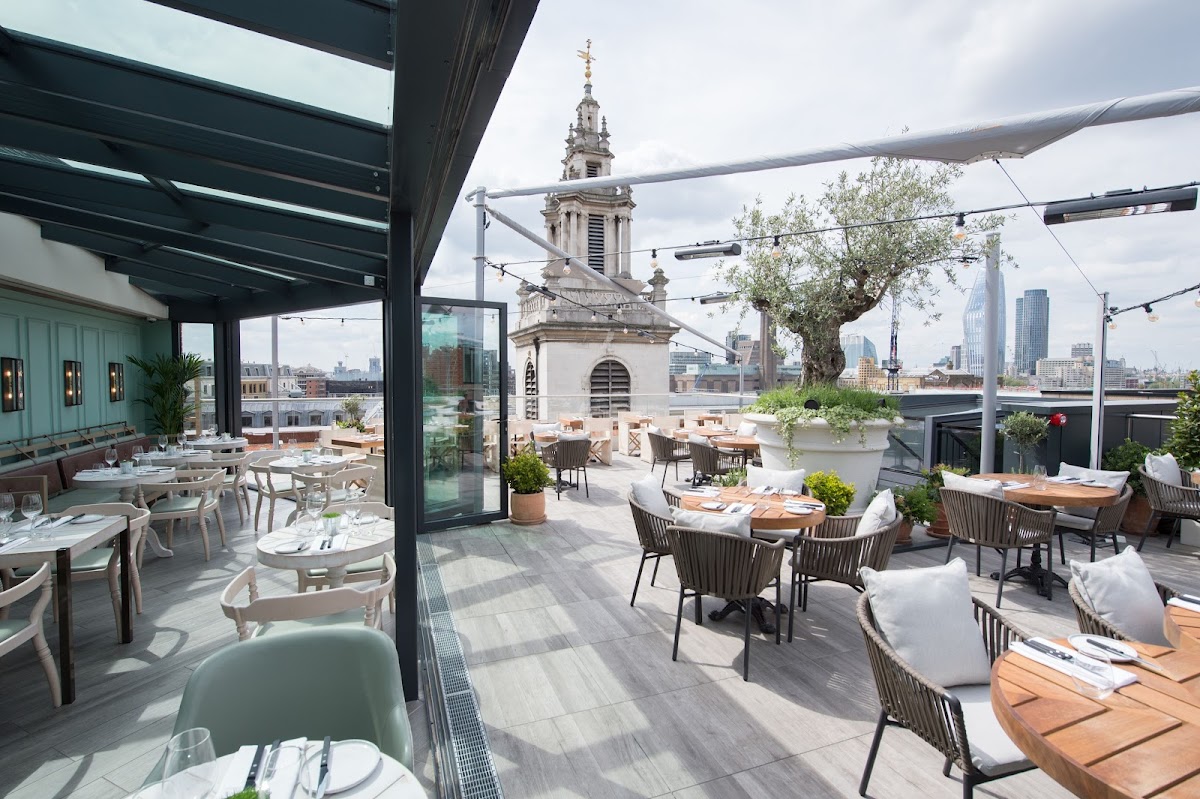 Mercer Roof Terrace - mediterranean restaurant in 20 Garlick Hill, London